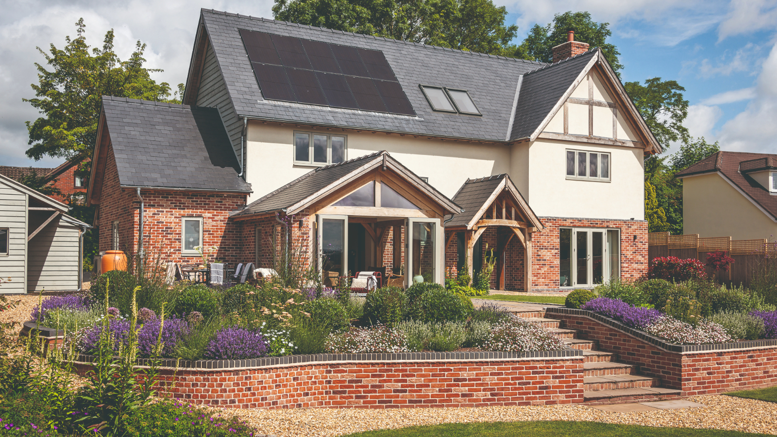 Contemporary new-build UK home with a smart, well-finished roofline